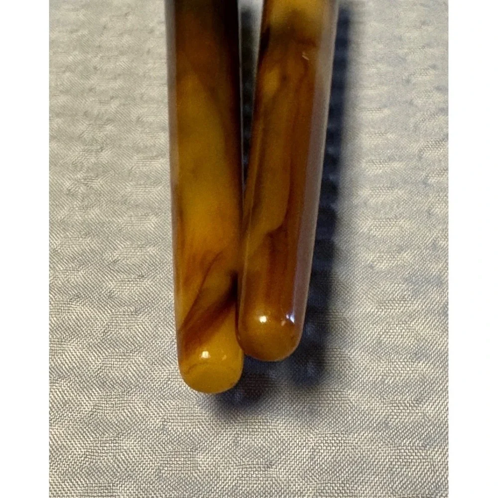 VTG Jar And Bottle Opener With Caramel Tortiose Bakelite Handles Made In‎ USA